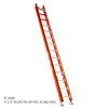 Bauer Ladder Fiberglass Extension Ladder, 375 lb Load Capacity 38124